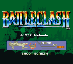 Battle Clash (USA) Title Screen
